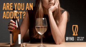 Woman can't stop drinking wine