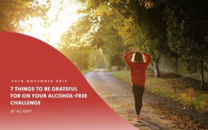 woman grateful to be alcohol-free
